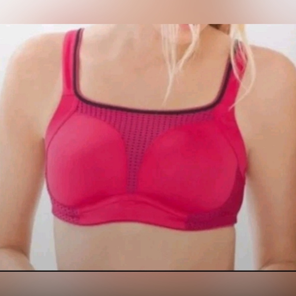 Soma Sport 40DD Max Support Underwire Full Coverage Pink Punch/Black High Impact